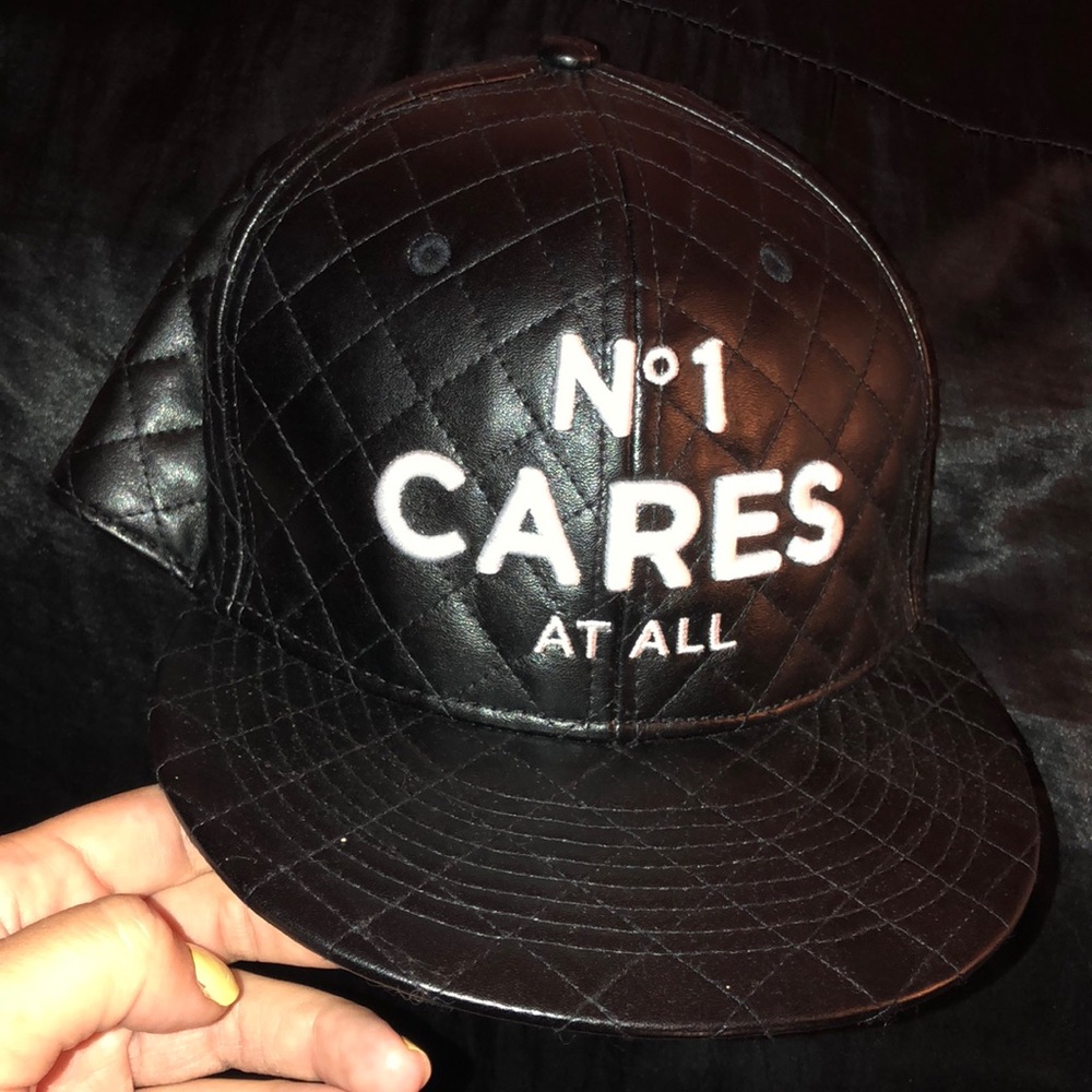 No one cares at all snap back hat